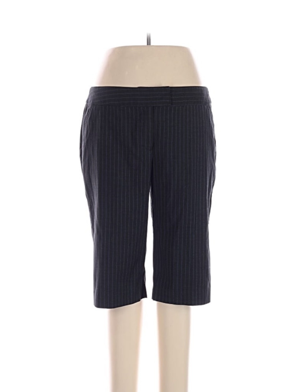 Mixit Navy Pinstripe Capri Casual Pants